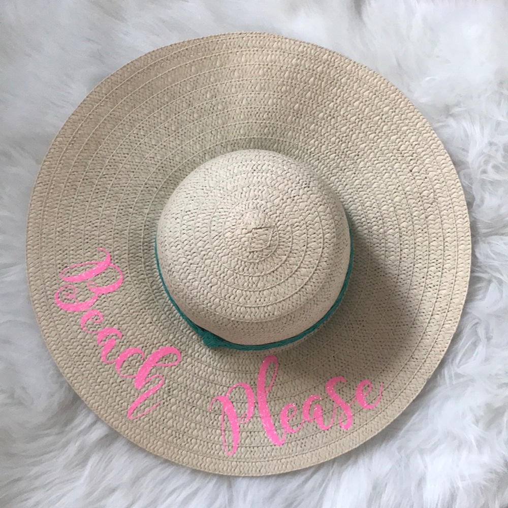 Beach Please floppy sun hat